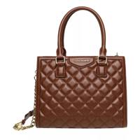 Bvida Quilted Satchel Cognac view