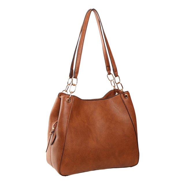 Triple Compartment Shoulder Bag