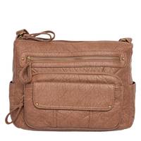 Women's Multi Pocket Crossbody BROWN view