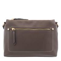 Women's Multi-Zip Crossbody Bag COCOA BROWN view