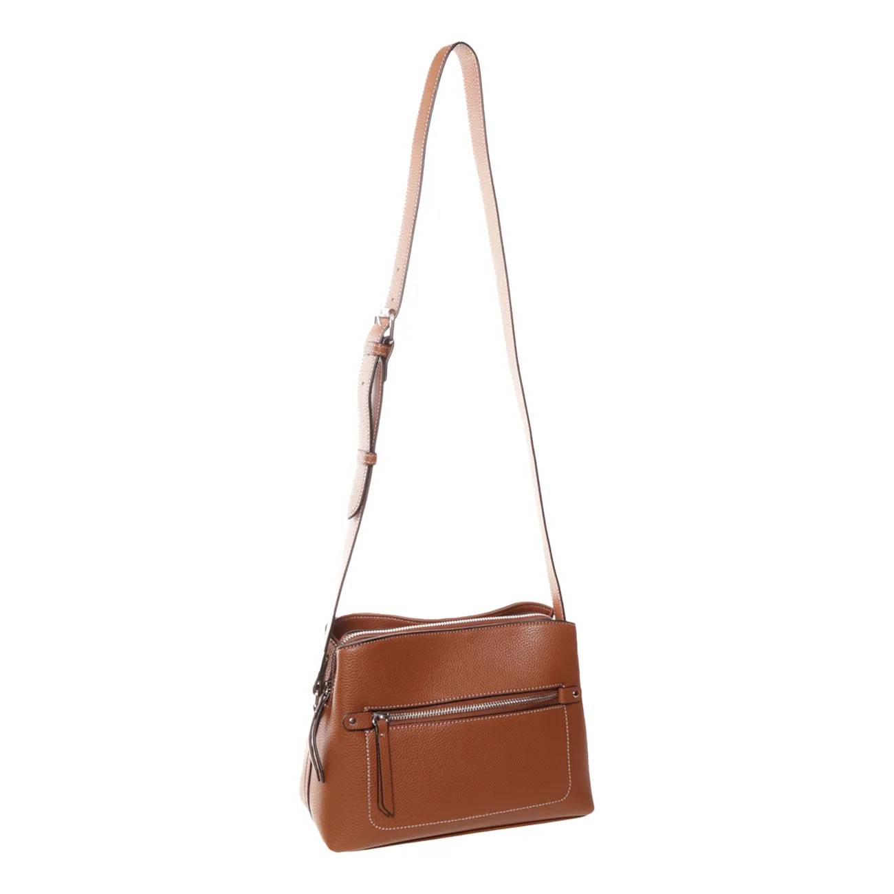 Women's Multi-Pocket Zip Crossbody