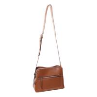 Women's Multi-Pocket Zip Crossbody Brown view