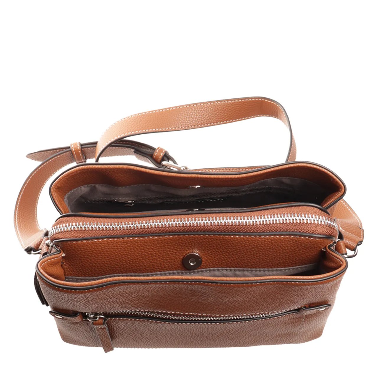 Women's Multi-Pocket Zip Crossbody