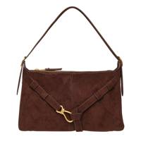 Women's Bjorn Faux Suede Shoulder Bag Chocolate view