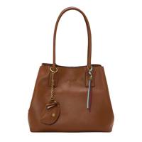Women's Large Shoulder Tote HONEY TAN view