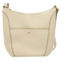 Women's Top Zip Crossbody Hobo Style Bag TAUPE view