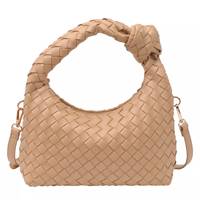Basketweave Crossbody Bag Camel view