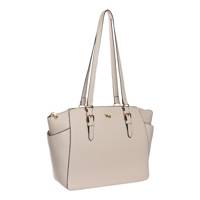 Top Zip Tote Bag BONE view