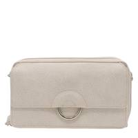 Women's Ring Wallet on a String BEIGE view