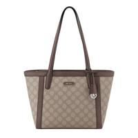 Women's Aziel Tote Bag BROWN LOGO/BLACK view
