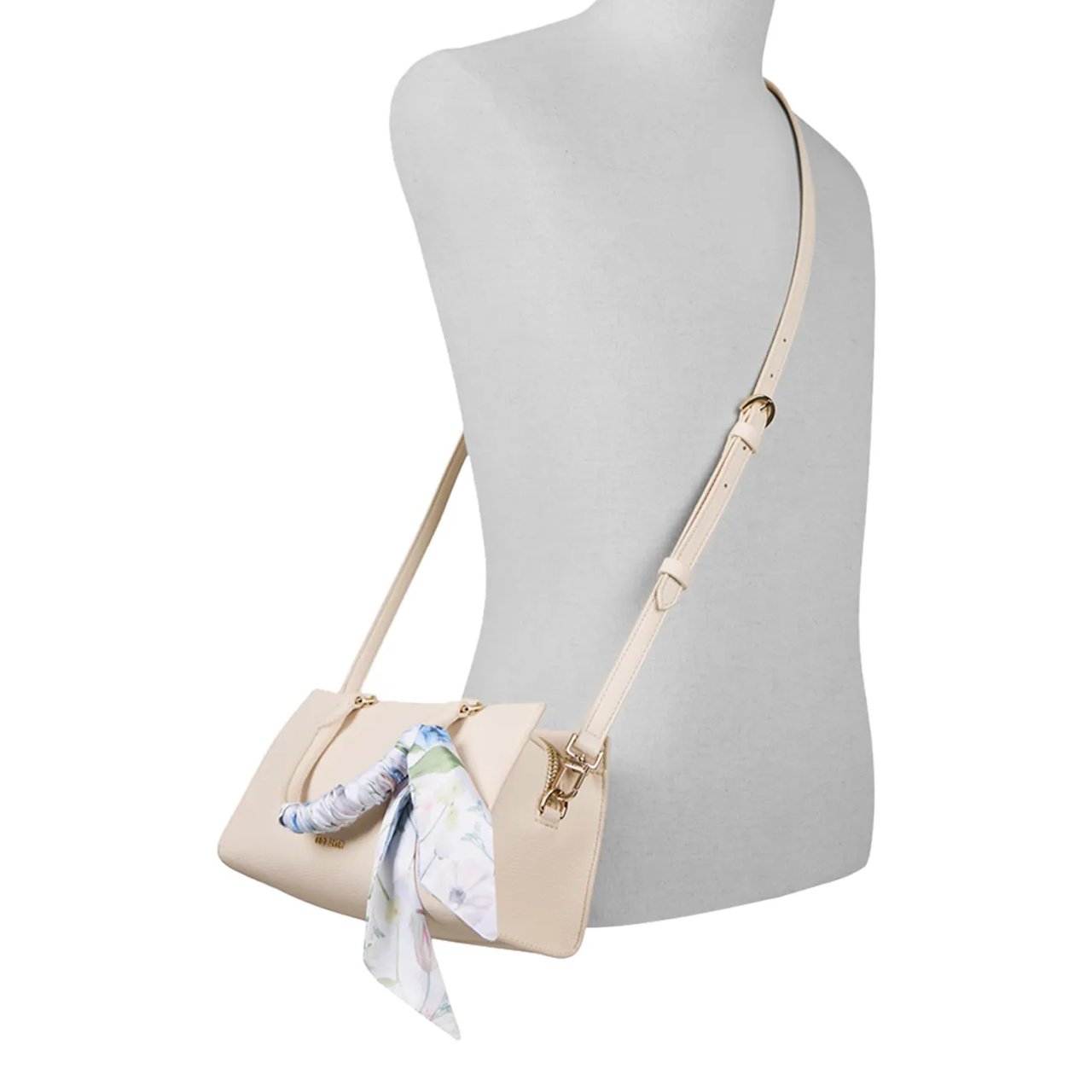 Women's Farah Leather Satchel with Scarf