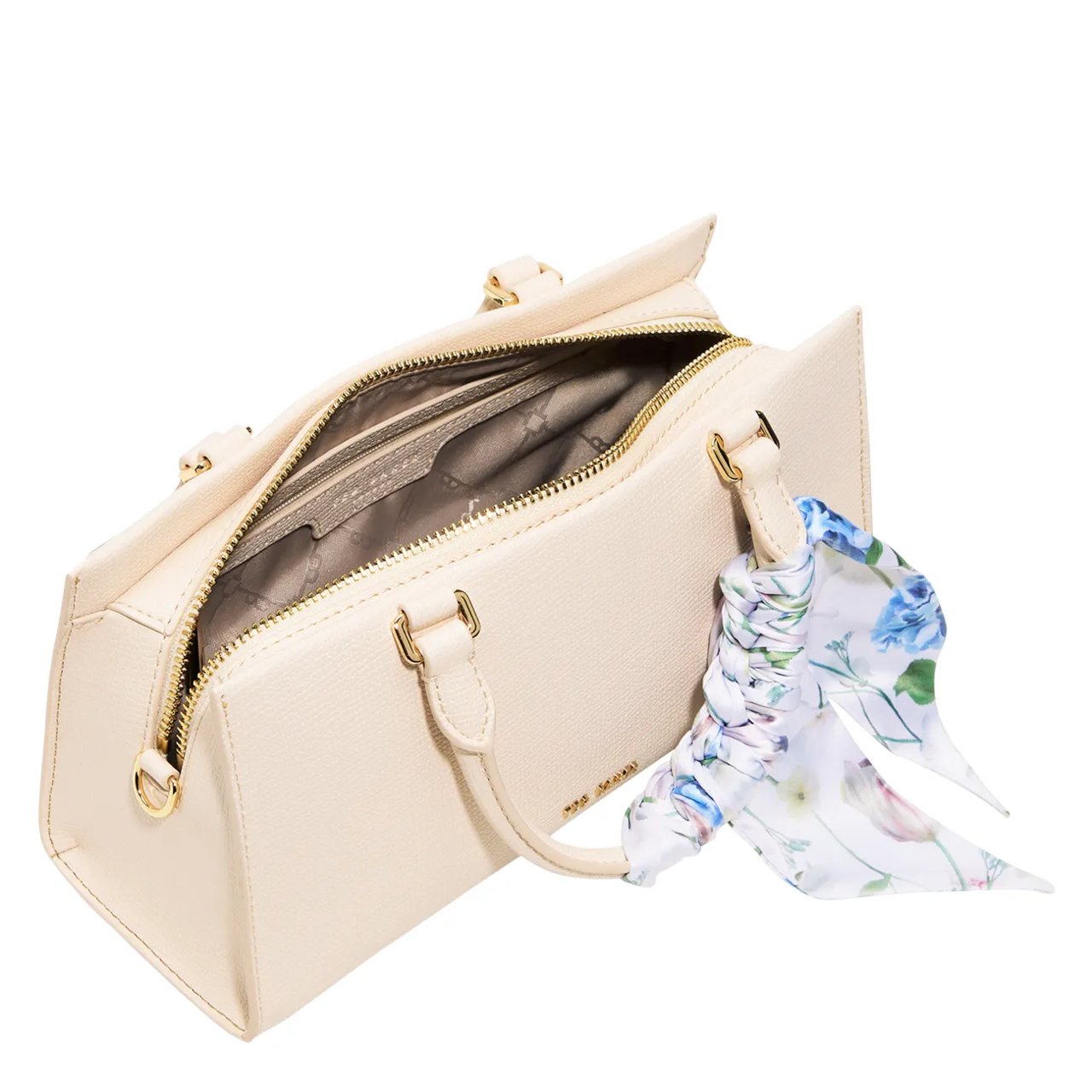 Women's Farah Leather Satchel with Scarf