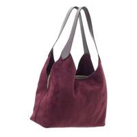 Women's Double Strap Hobo Bag BORDEAUX view