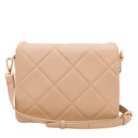 Diamond Quilt Crossbody Bag Beige view