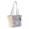 Meadow Straw Tote AQUA IN BLOOM view