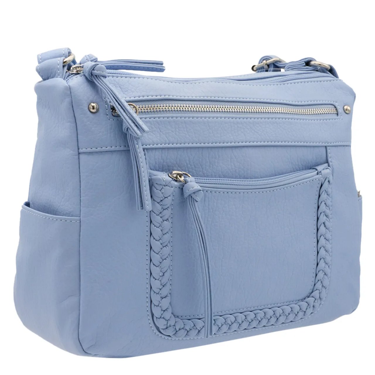 Braided Flap Crossbody