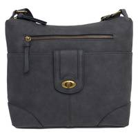 Women's Front Tab Crossbody Bag CHARCOAL view