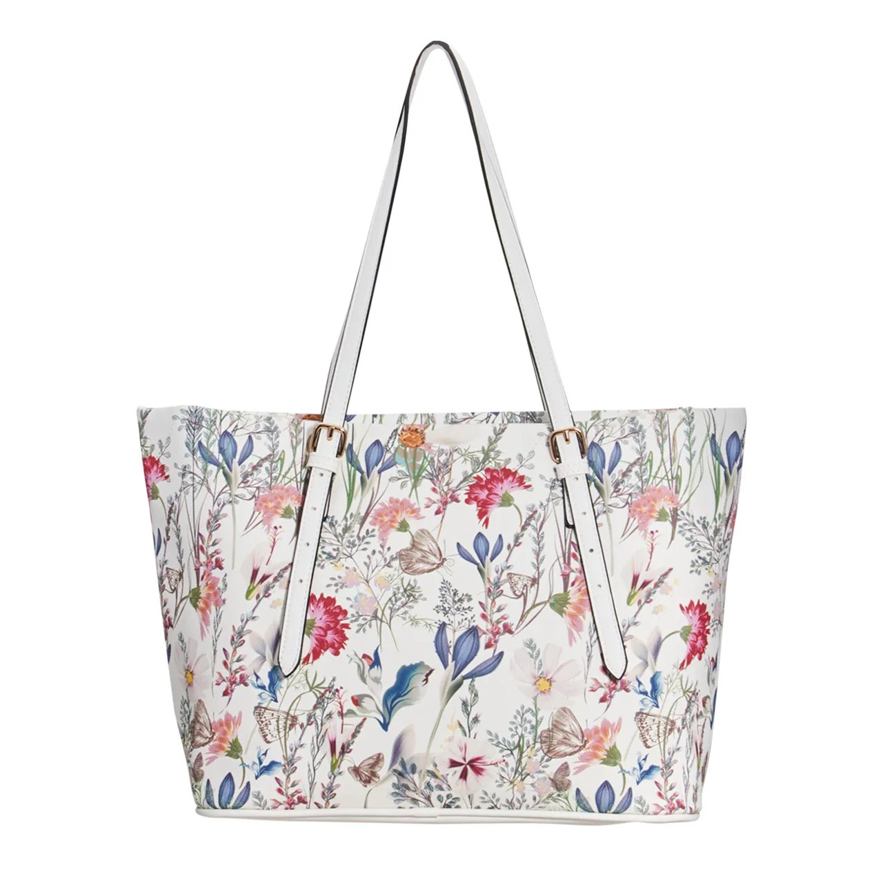 Straw Stripe Tote Bag