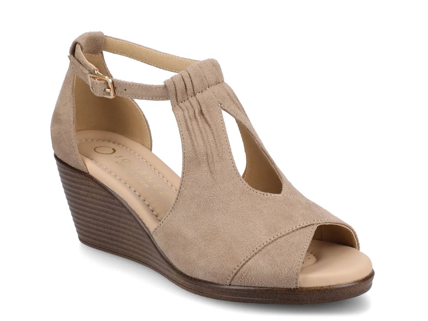 beige wedge dress shoes The Parigi Beige Women's Dress Wedge Sandals Tresmode