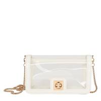 Clear Evening Crossbody Bag Clear/White view