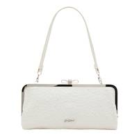 Women's Beaded Convertible Clutch WHITE view
