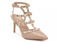 Liraven Pump Beige Faux Patent view