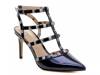Liraven Pump Navy Faux Patent view