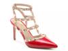 Liraven Pump Red Faux Patent view