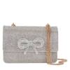 Double Bow Clutch Silver view