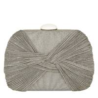 Pleated Clutch SILVER view