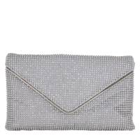 Noemi Envelope Clutch SILVER view