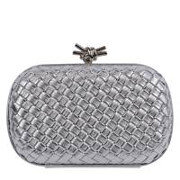 Women's B Coco Woven Clutch SILVER view
