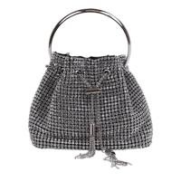 BSadie Drawstring Evening Bag SILVER view
