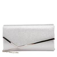 Chantel Evening Clutch Bag LT GREY SYN view