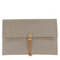 Foldover Clutch GOLD view