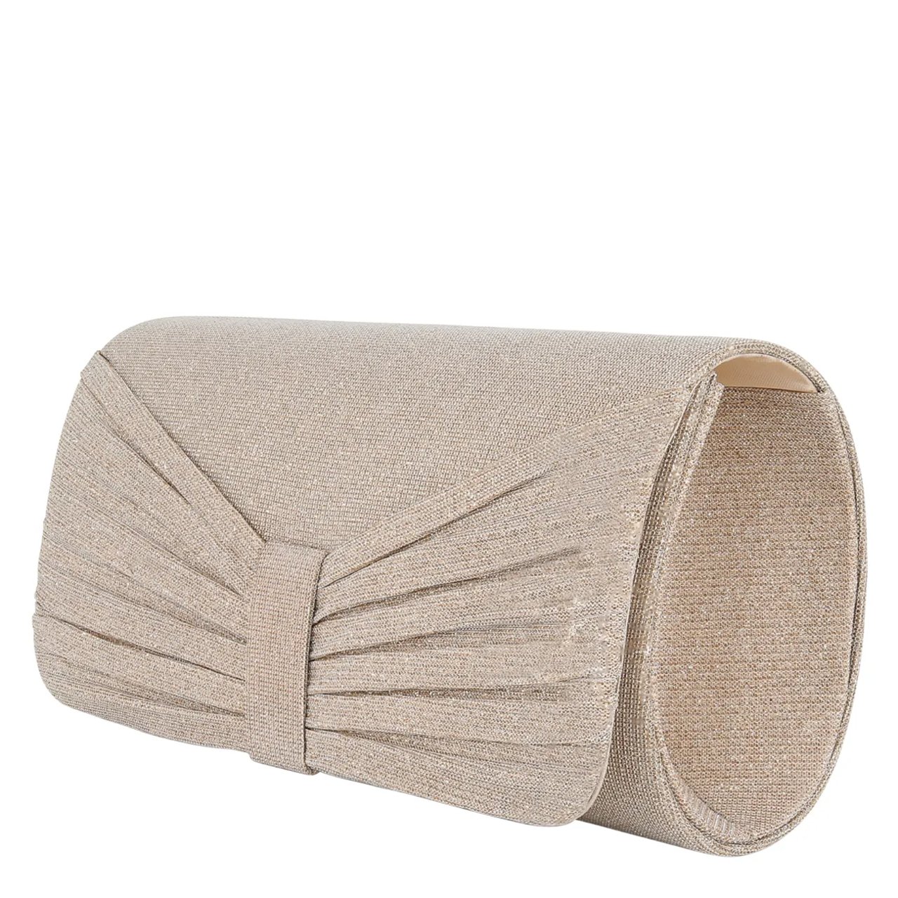 Women's Gathered Bow Clutch