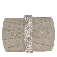 Women's Gathered Clutch GOLD view