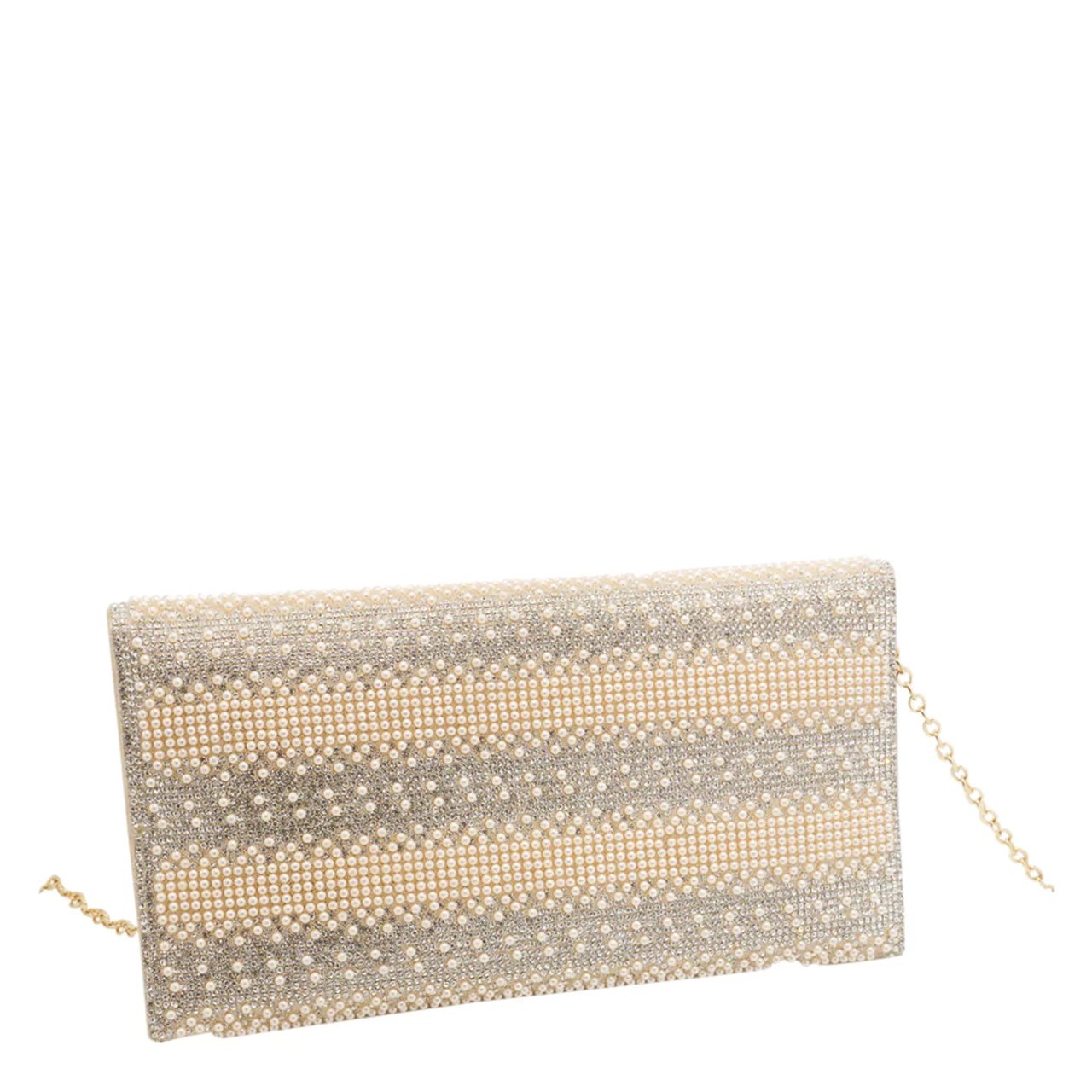 Women's Beaded Flap Evening Clutch
