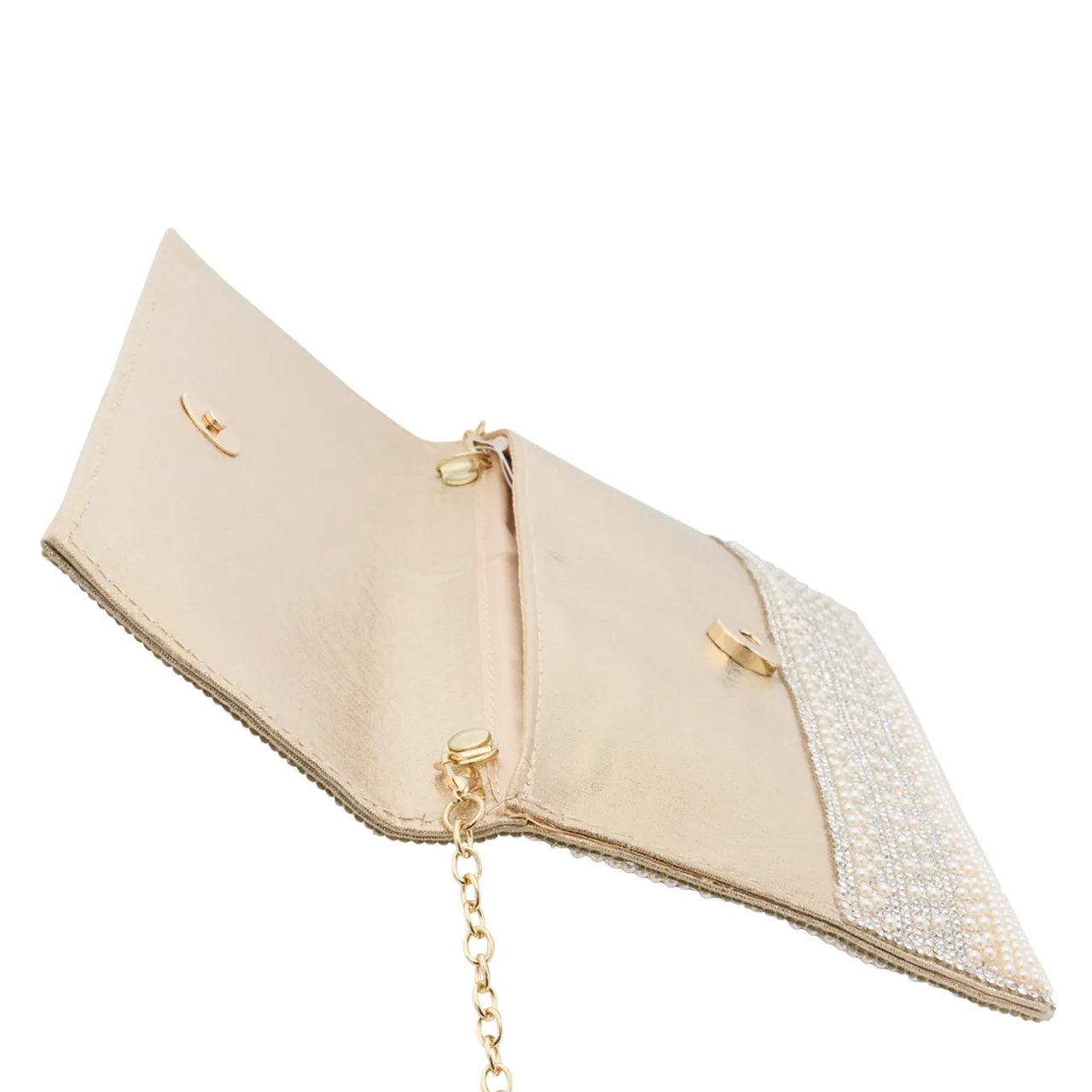 Women's Beaded Flap Evening Clutch