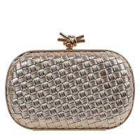 Women's B Coco Woven Clutch GOLD view