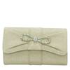Foldover Rhinestone Clutch Gold view