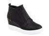 Clara Wedge Sneaker Black view