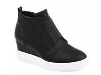 Clara Wedge Sneaker Black view