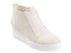 Clara Wedge Sneaker Cream view