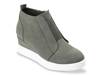 Clara Wedge Sneaker Dark Green view