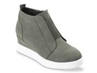 Clara Wedge Sneaker Dark Green view