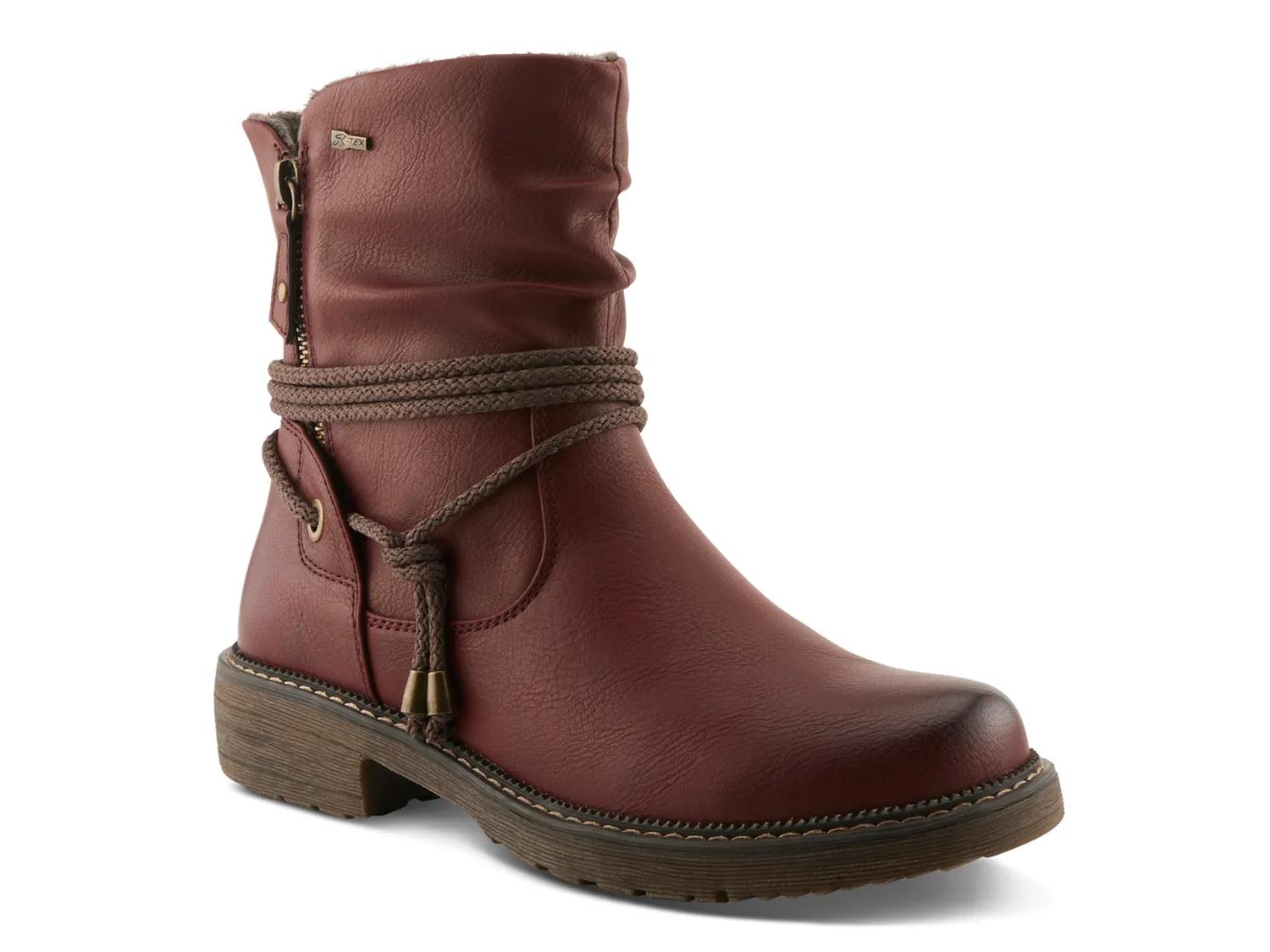 Spring Step Kathie Bootie In Dark Red