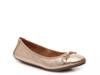 Olympia Ballet Flat Gold Metallic view