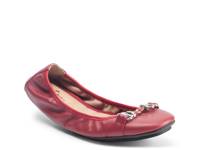 Olympia Ballet Flat Red view
