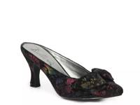 Cheer Mule Black Multicolor Floral Velvet view